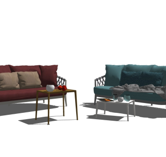 精品客厅设计家具模型 (12)